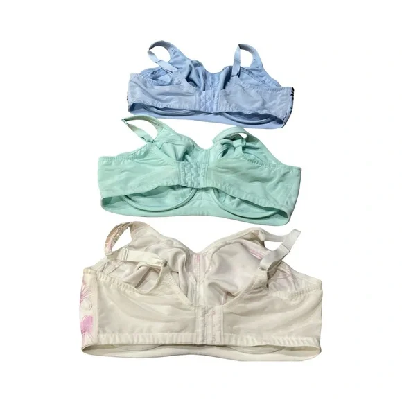 Breezies 42DD Wire-Free Bra Bundle 3 Pack QVC Full Coverage Comfort - Picture 6 of 14